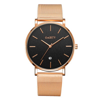 

〖Follure〗Business Fashion Simple Simple Casual Calendar Net With Strap Mens Watch