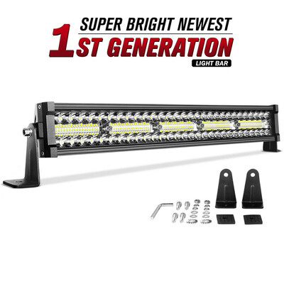 

22 Inch 450W LED Light Bar Spot Flood Combo Offroad Truck Rectangle Tri Row 22"