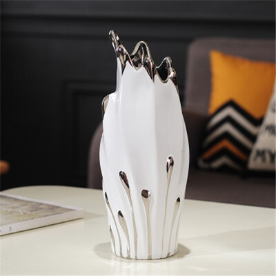 

Modern art porcelain flowers vase home decor craft ornaments room decoration ceramic vase European home interior soft furnishings