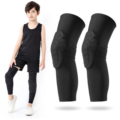 

Kids Compression Leg Sleeves Anti-Slip Leg Sleeves with Protective Knee Pads for Basketball Volleyball Skating