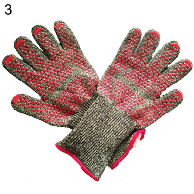 

2Pcs Kitchen High Temperature Resistant Glove Waterproof BBQ Baking Cooking Mitt
