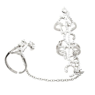 

Jewelry Popular Ring New Fashion New Ring Sweet Roses Korean Flowers Fashion Hollow&Simple Diamond Fresh Pretty