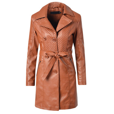 

Toponeto Women Casual Winter Slim Zipper Long Sleeve Long Bandage Jacket Warm Coat