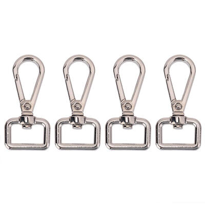 

4pcs Vintage Metal Luggage Bag Buckle Snap Hook Bag Clasp DIY Key Chain