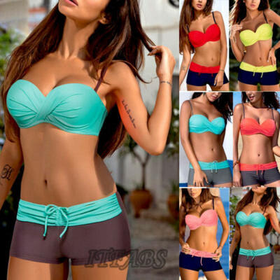 

Women Push-Up Bikini Set Ladies Padded Bra Swimsuit Swimwear Beach Bathing Suit