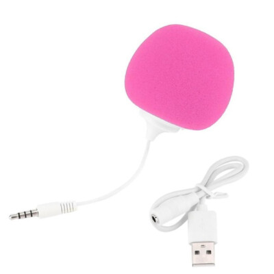 

35mm AUX Wired Speaker Audio Plug Sponge Ball For Phone Tablet MP3 MP4