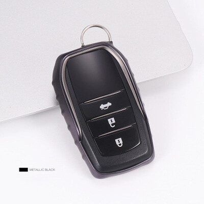 

Soft TPU Car Key Case For AT Toyota Camry Highlander Prado Corolla RAV4 Car Key Cover Shell Car Keychain