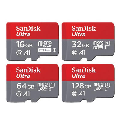 

SanDisk Micro SD Card 16GB 32GB 64GB 128GB Memory Card C10 U1 A1 Flash TF Card