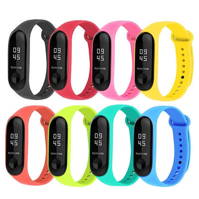 

8pcs Silicone Bracelet Replacement Watchband for Xiaomi Mi Smart Band 4 3