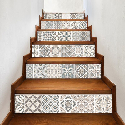 

〖Follure〗DIY Steps Sticker Removable Stair Sticker Home Decor Ceramic Tiles Patterns