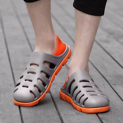 

Rose Fashion Mens Flat Breathable Antiskid Light Slippers Beach Hole Shoes Sandals
