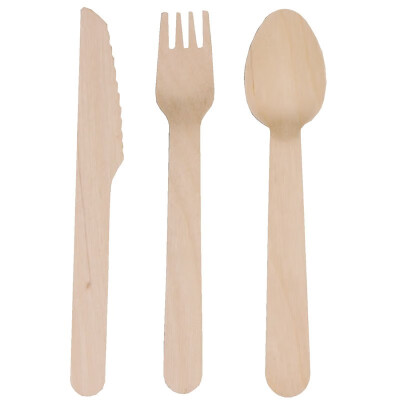 

Disposable decomposable wooden tableware