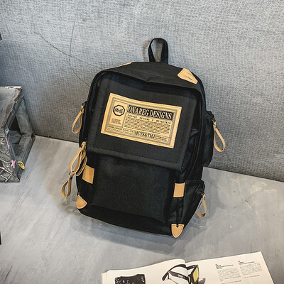 

Insfeng schoolbag female Korean version of high school studentslarge-capacity fashion brand mens backpack shoulder bag