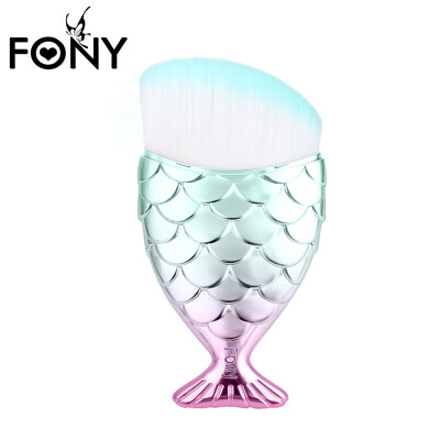 

〖Follure〗Fish Scale Makeup Brush Fishtail Bottom Brush Powder Blush Makeup Cosmetic Brush