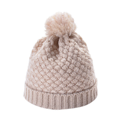 

Tailored Fashion Women Men Solid Color Knited Ball Headgear Beanie Tail Hat Cap