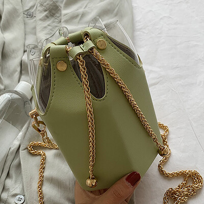 

Shangxin 2019 new fashion 100 Huan version tide one shoulder package quality feeling back ancient oblique carrying bucket chain ba