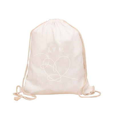 

2018 New Style Fashion Print Love Yourself Answer Unisex Canvas Drawstring Gym Bag School PE Sport Backpack