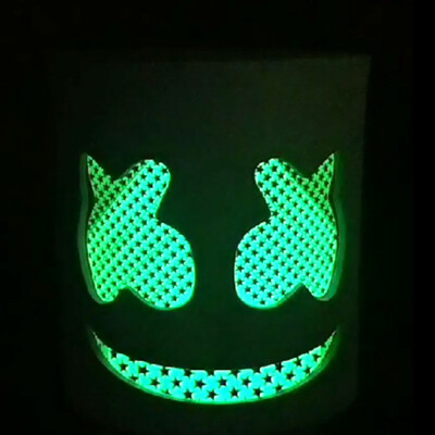 

DJ Glowing LED Light Full Head Helmet Masquerade Led Cosplay Mask Voice-activated Mask For Music Festival Halloween