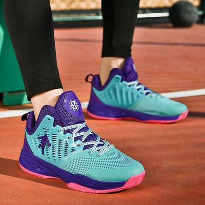 

Basketball shoes mens boots non-slip wear-resistant mesh breathable couple sports shoes