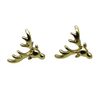 

EK994 New Brincos Earing Love Asia Deer Head Stud Earrings For Women Wedding Jewelry Earrings Accessories Orecchini