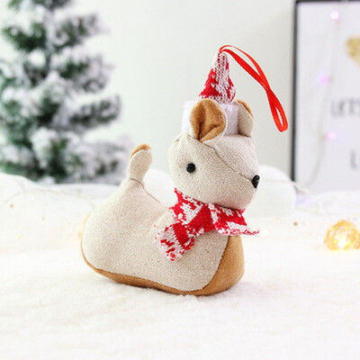 

1 Merry Christmas Cloth Doll Home Tree Decoration Children Gifts Pendant Party