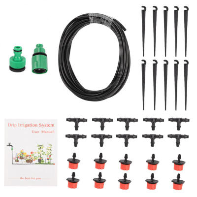 

Greensen 5 Meters DIY Garden Balcony Automatic Watering Micro Drip Irrigation Hose Dripper Kit