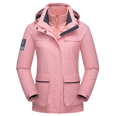 

Roseonmyhand Womens Outdoor Thickened Windproof Waterproof Down Liner Detachable Sport Coat