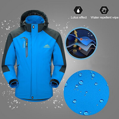 

Toponeto Men Winter Hooded Softshell Windproof Waterproof Soft Coat Shell Jacket