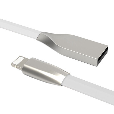 

Hot Sell Metal Head 3D USB Charge Flat Cable Micro Type c Data Cable For IphoneAndriod