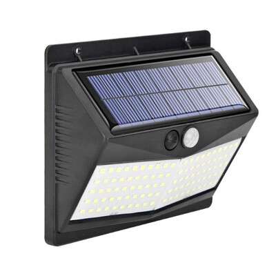 

100LED Solar PIR Motion Sensor Wall Light Outdoor Waterproof Garden Lamp