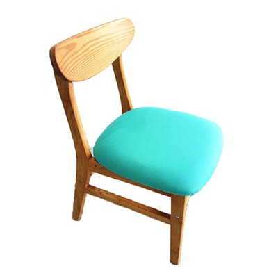 

1 New Wooden Dining Chair Cover Saddle Elastic Polyester Printed Hotel Home Use