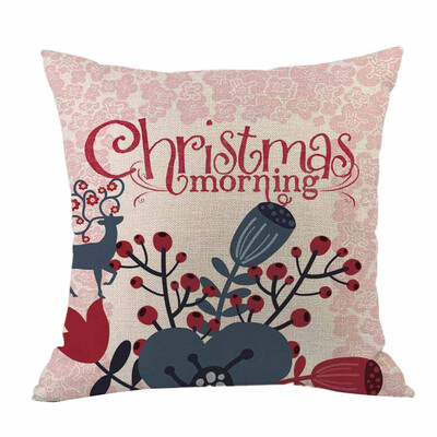 

Tailored Merry Christmas Throw Pillow Cases Cafe Sofa Cushion Cover Home Decor