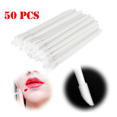 

〖Follure〗50pcs Disposable MakeUp Lip Brush Lipstick Gloss Wands Applicator Make Up Tool