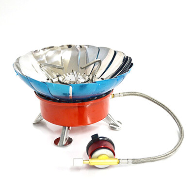 

Lotus Style Outdoor Camping Picnic Windproof Stove Cookware Gas Burners
