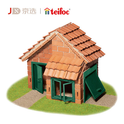 

Beijing election Taifuke Teifoc Munich Villa 2 in 1 Childrens building blocks model DIY cabin toy gift TEI4210