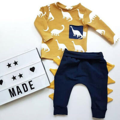 

Toddler Kids Baby Boy Girl Tops Clothes Jumpsuit Romper Long Pants Outfit Set