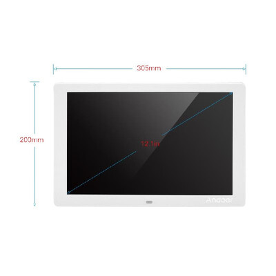 

Andoer 121 Inch Digital Photo Frame LED Screen Eletronic Picture Album High Resolution 1280800169 Clock Calendar 1080P HD Vi