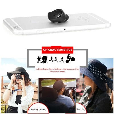 

S530 Plus Invisible Bluetooth 41 Headphones In-ear Stereo Music Headsets Hands-free w Microphone Earphone Black for Exercise Bus