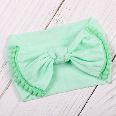 

Baby Girl Bunny Rabbit Bowknot Turban Nylon Headband Elastic Hair Band Headwrap