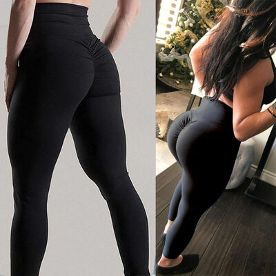 

Women Sport Pants High Waist Yoga Fitness Leggings Running Gym Scrunch Trousers