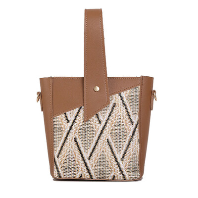 

Tailored Woman 2019 New Bucket Handbag Fashion Portable Messenger Bag Summer Shoulder Bag