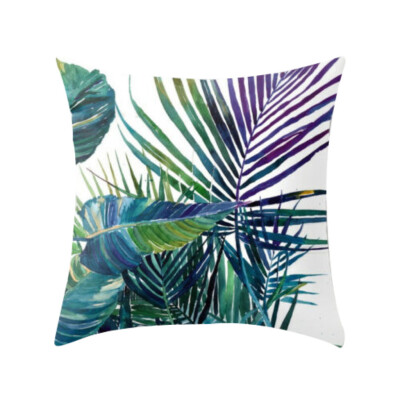 

Siaonvr Tropical plant polyester pillowcase sofa throwing pad set home decoration