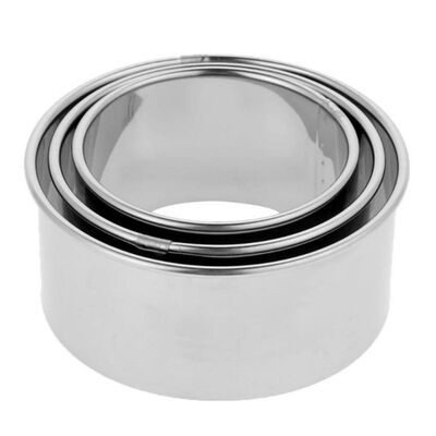 

3pcsset Dumplings Wrappers Molds Cutter Maker Tools Stainless Steel Round Cookie Pastry Wrapper Dough Cutting Tool