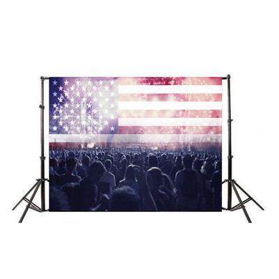 

Flag Brick Wall Photography Background Independence Day Backdrop for Photo Studio