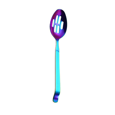 

Gobestart Colorful Spoon Handle Spoons Flatware Colander Fork Drinking Tools Kitchen Gadge