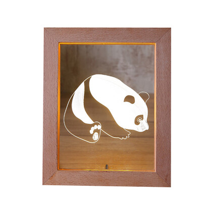 

Toponeto 1 Pcs LED Night Light Decorative Creative 3D Light Frame Photo Frame for Bedroom