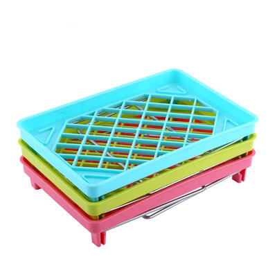 

Greensen New Practical Foldable Stackable Storage Shelf Rack Organizer Holder For Kitchen Bathroom Desk