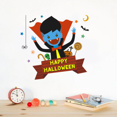 

〖Follure〗Happy Halloween Background Wall Sticker Window Home Decoration Decal Decor