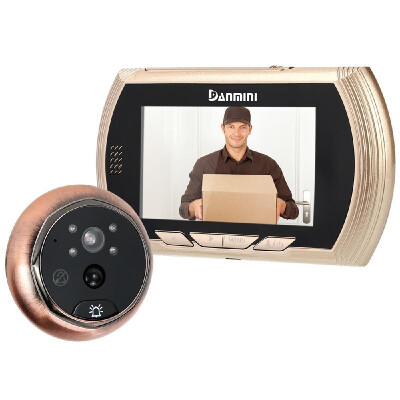 

43" LCD Digital Peephole Viewer Door Eye Doorbell Video IR Motion Camera Night Vision Home Security