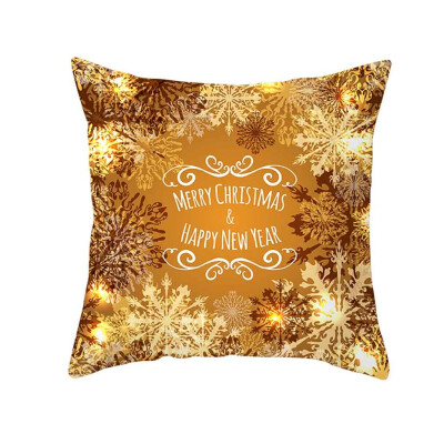 

〖Follure〗Christmas Pillow Case Glitter Polyester Sofa Throw Cushion Cover Home Decor